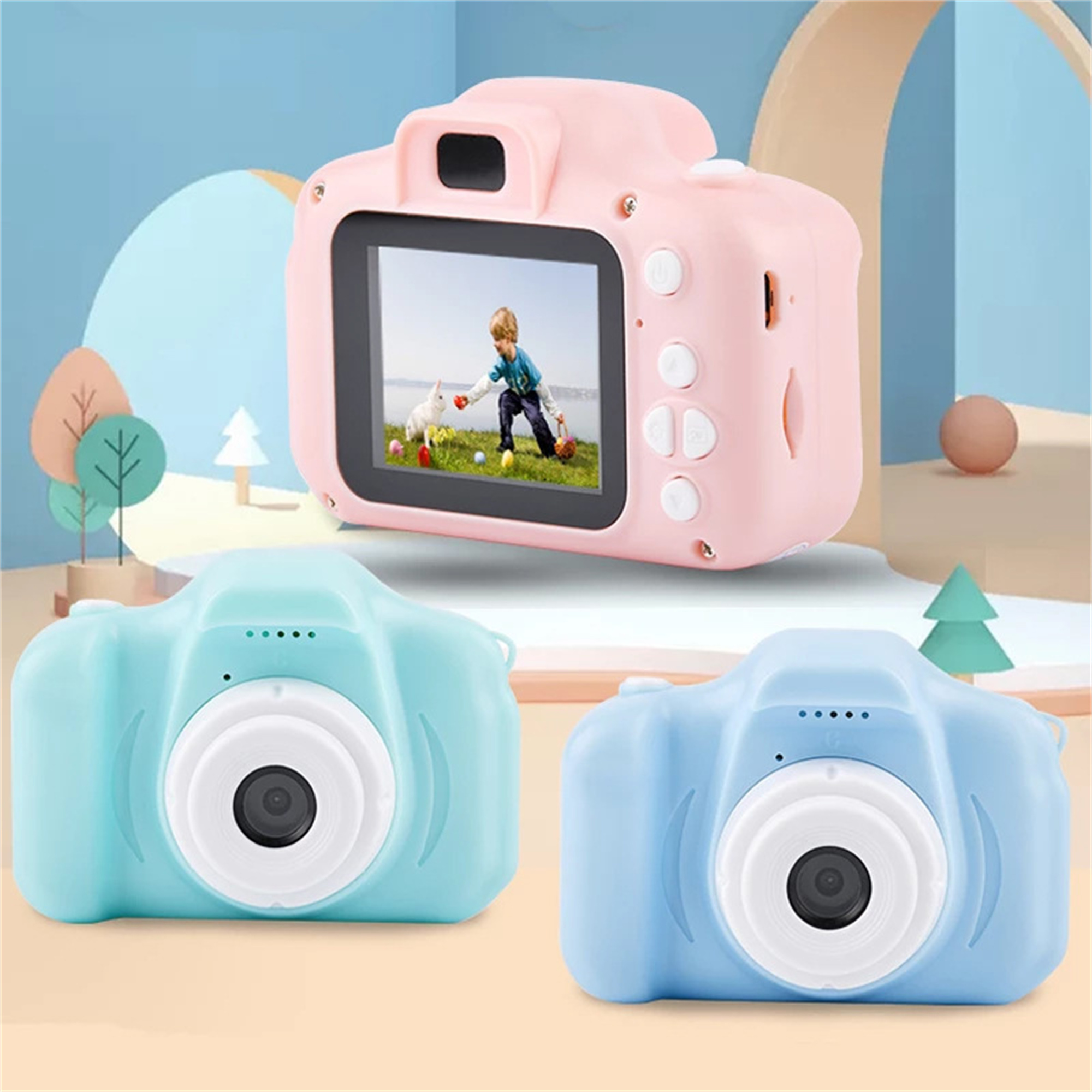 Cartoon Filter Mini Camera for Kids 1080P Digital Camera for Kids Support OEM ODM Wholesale